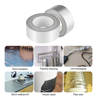 

Greensen 5cm 50m Aluminium Foil Adhesive Sealing Tape Thermal Resist Duct Repairs Tool