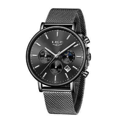

LIGE 9894 Fashion Men Watch Top Brand Luxury Quartz Watch Men Casual Slim Dress Waterproof Sport Wristwatch Relogio Masculino