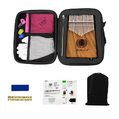 

Portable 17-key Kalimba Thumb Piano Mbira Hawaiian Koa Wood Built-in Pickup EQ With 635mm Speaker Interface Musical Gift
