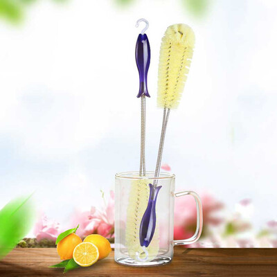 

〖Follure〗Long Handle Flexible Bottle Cleaning Brush Kitchen Thermos Teapot Cleaner Tool