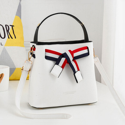 

Bag girl fashion summer bucket bag fresh&simple foreign air oblique satchel ins100 texture portable