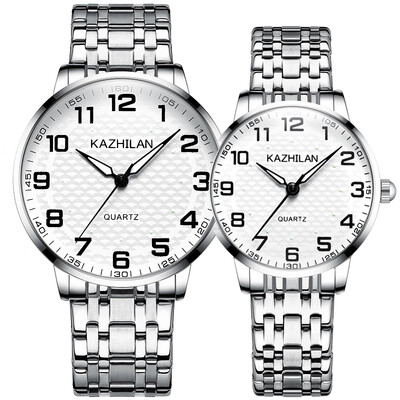 

Old watch dad mens large digital dial waterproof luminous spring with old watch ladies quartz watch