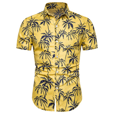 

Coconut Tree Print Button Up Shirt