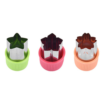 

Toponeto 3Pcs Fruit Star Shape Fondant Cake Cookie Plunger Mould Mold Cutter Tools