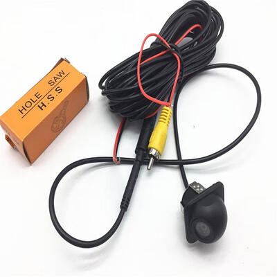 

KELIMA car camera CCD HD waterproof 185 punching universal small straw hat reversing camera