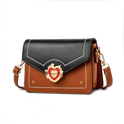 

Baggage girl fashion personality net red slanting girl love collision color Korean version single shoulder ins super hot bag