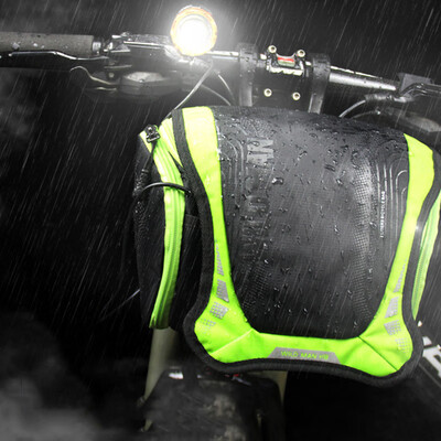 

Cycling Accessories Waterproof Storage Bicycle Bag Handlebar Zipper Pouch Nylon