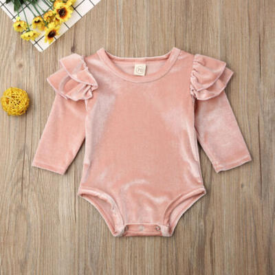 

Infant Baby Girl Autumn Clothes Long Sleeve Romper Jumpsuit One-Pieces Outfits