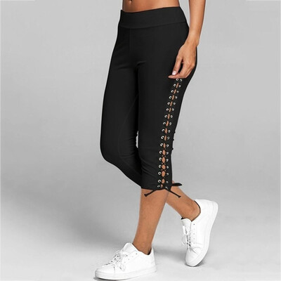 

Tailored High Waist Slim Skinny Women Leggings Stretchy Pants Pencil Croppe Pants