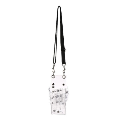 

Fashion Transparent Scissors Bag Salon Hairdresser Hairdressing Tools Large Capacity Durable Double-layer Design Pockets Transpare