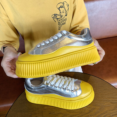 

European station summer thick bottom womens shoes fashion shoes with low casual sports shoes women Joker tide