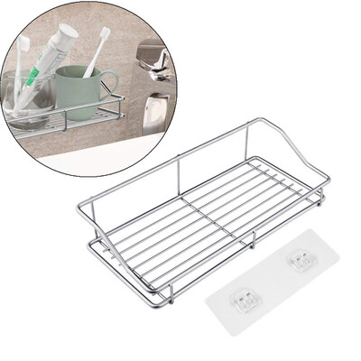 

〖Follure〗Stainless Steel Storage Rack Kitchen Bathroom Shelf Storage Wall Shelf Organizer