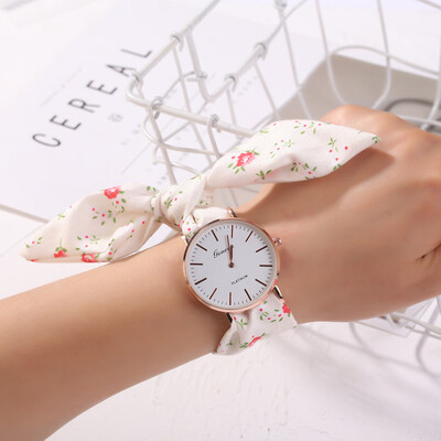 

RM Flower Cloth Design Watch Sweet Girl Bracelet Watch Womens Dress Watch Fashion