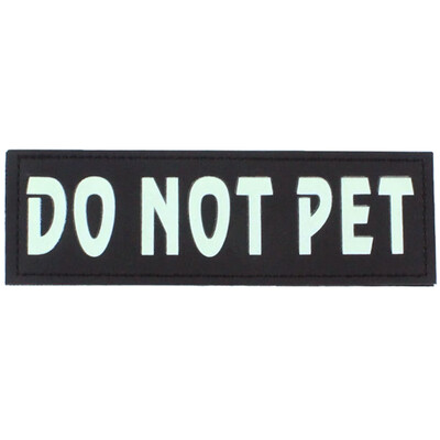 

1Pair Reflective Detachable Labels Nylon Sticker for Service Dog Trainging UK
