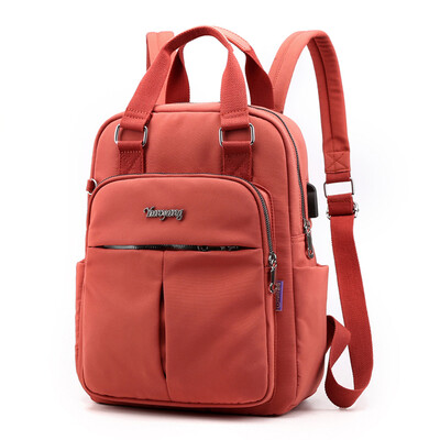 

Tailored Women Large Capacity Shoulder Bags Laptop Bag With USB Jack Travel Backpacks