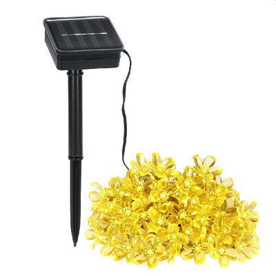 

Solar String Lights 23ft 50 LED Peach Blossom Rope Light 8 Modes Multicolor for Party Garden Home Festival Decoration