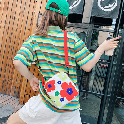 

Tailored Womens Bag Shoulder Bag Crossbody Canvas Flower Print Shoulder Messenger Bag