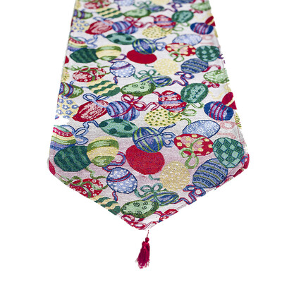 

Toponeto Creative Easter Printed Eggs Rabbit Table Flag Nordic Style Deco Table Flag