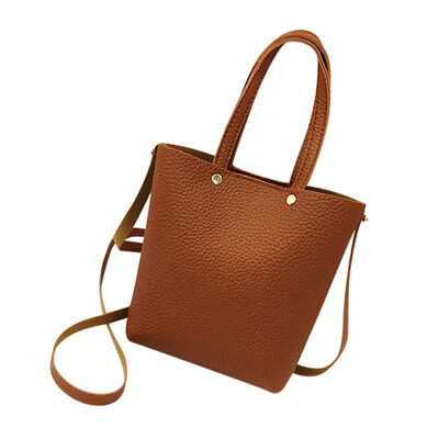 

2019 fashion women leather handbag brief shoulder bags solid large capacity luxury handbags tote bags design YJ