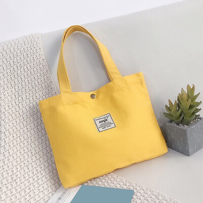 

Tailored Women Fashion Canvas Solid Coin Purse Shoulder Tote Handbag Casual Lunch Bag