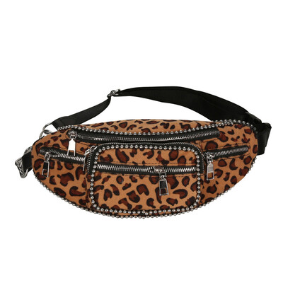 

Tailored Unisex Canvas Rivet Leather Bags Leopard Shopping Bag Crossbody Bag Handle Bags