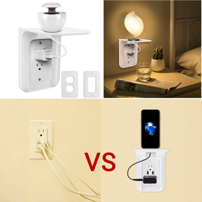 

Siaonvr Wall Outlet Shelf Power Easy Installation Wall Outlet Shelf Power Perch Shelf