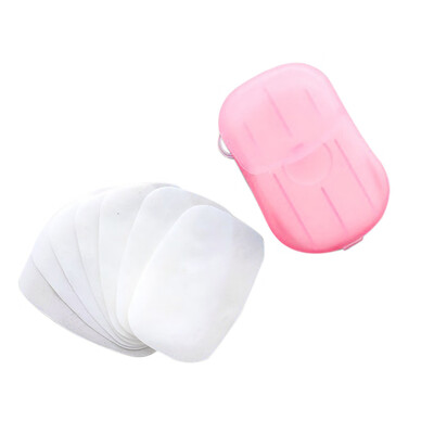 

〖Follure〗20Pcs Disposable Hand Washing Tablet Travel Carry Toilet Soap Paper