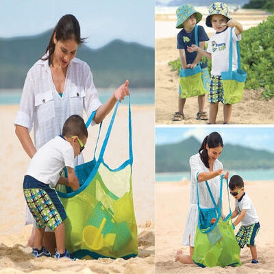 

Hot Anti Sand Beach Towel Bag Mesh Storage Case Handy Carry Child Kid Toy Place