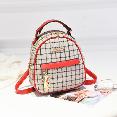 

The new trendy Korean version of the womens bag is a simple backpack with a single shoulder&a oblique satchel