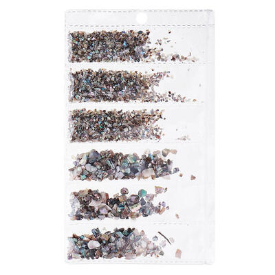 

6pcsBag Nail Art Shell Rhinestones Irregular Sequins DIY Manicure Decor