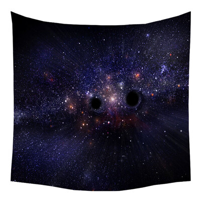 

Toponeto Tapestry Universe Moon Stars Space Plane Creative Home Bedroom Decor Romantic