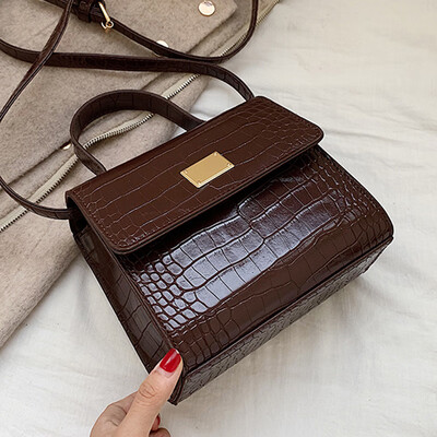 

2019 New Oblique Single-Shoulder Pocket Korean Style Crocodile Pack with 100 Pack
