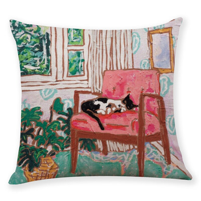 

〖Follure〗Home Decor Cushion Cover Happy Sunmer Time Throw Pillowcase Pillow Covers