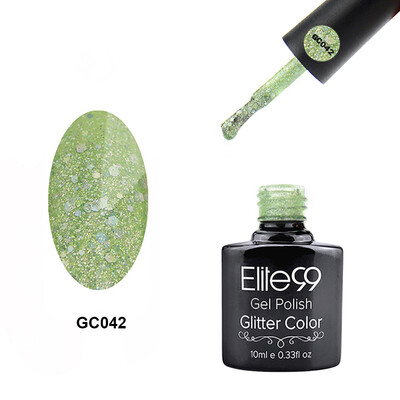 

Elite99 Glitter Color Gel Soak Off Nail Polish UV LED Diamond Glitter Shimmer Effect 10ml