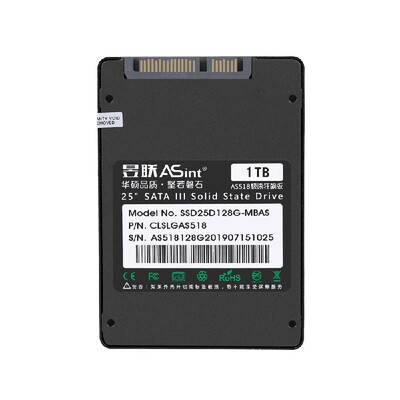 

ASint AS518 SATA 25" SSD Solid State Drive Hard Disk for Desktop Laptop 128GB