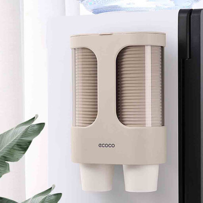 

Toponeto Water Dispenser Cup Holder Disposable Cup Holder Automatic Cup Storage Rack
