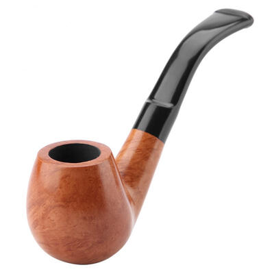 

Greensen 3mm Mini Round Header Briar Tobacco Pipe Portable Cigarette Pipe with Carbon Core Filter