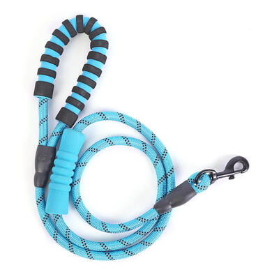 

Double Handle Pet Braided Nylon Traction Rope Dogs Reflective Walking Leash