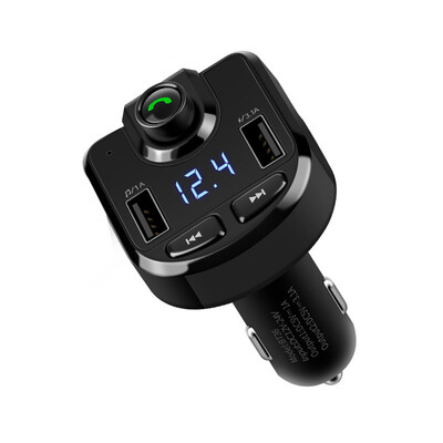 

Multifunction Professional Car Bluetooth MP3 Player Hands-free Calling Fm Card Machine With Dual Usb Charger