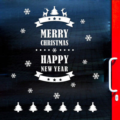

Tailored Wall Window Stickers Santa Claus Snowman Snowflake Christmas Xmas Vinyl Decals
