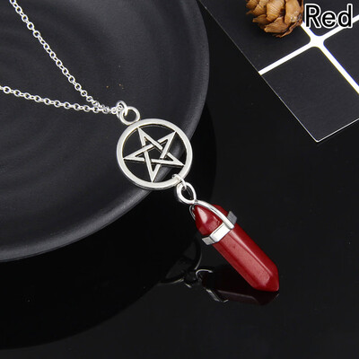 

1 Pcs New Fashion Women Crystal Hexagon Pentagram Pendant Necklace Women Necklaces Jewelry Star Necklace