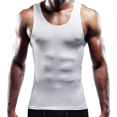 

Toponeto Mens Round Neck Fit Slim Printed Sport Sleeveless Shirts Tee Vest Tank