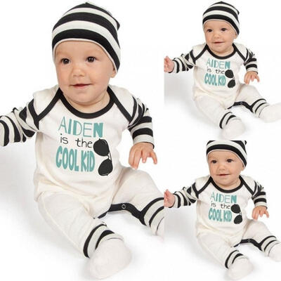 

Long Sleeve Newborn Baby Girl Boy Romper Jumpsuit Bodysuit Outfits Clothes Set