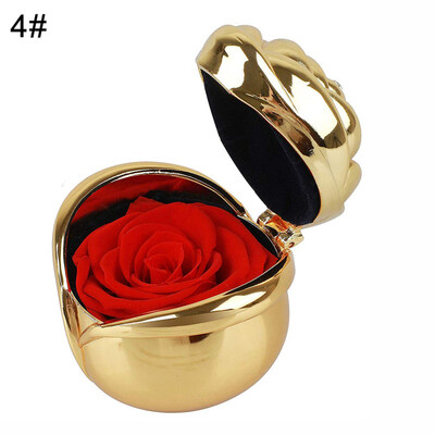 

Handmade Preserved Rose Bud Flower Jewelry Box Mother Wedding Valentine Day Gift