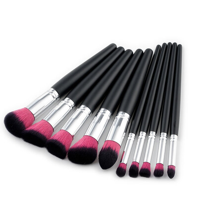 

Toponeto New 10Pcs Cosmetic Eyebrow Eyeshadow Brush Makeup Brush Sets Kits Tools