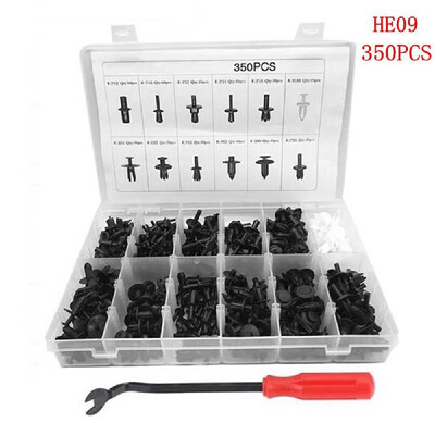 

350PCS Universal Auto Body Push Retainer Pin Rivet Fasteners Trim Moulding Clip Automotive Expansion Screws Kit with Removal Tool