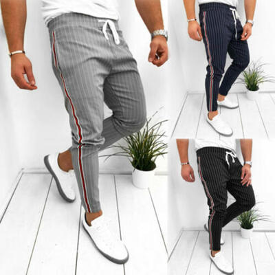 

UK Mens Sport Gym Pants Slim Fit Running Joggers Casual Long Trousers Sweatpants
