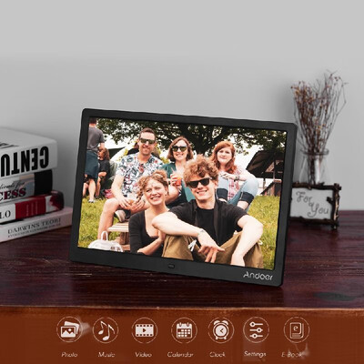 

Andoer 154 Inch 1280 800 Resolution LED Digital Picture Photo Frame Photo Album 1080P HD Video Playing with 24G Wireless Remot