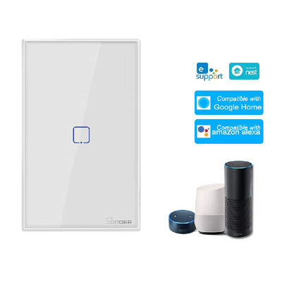 

SONOFF T0US3C-TX 3 Gang Smart WiFi Wall Light Switch APPTouch Control Timer