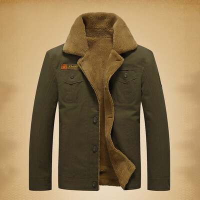 

Mens Casual Thicken Warm Jacket Lapel Single Breasted Long Sleeve Overcoat
